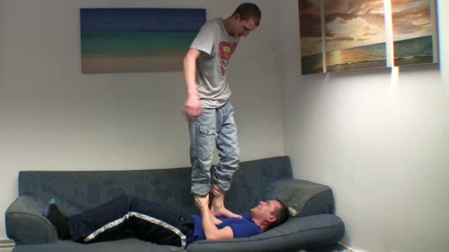 Marcus Stomping On Chris Barefoot HD